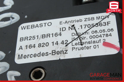 06-13 Mercedes R350 ML350 GL450 Pano Panoramic Sunroof Sun Roof Motor Unit