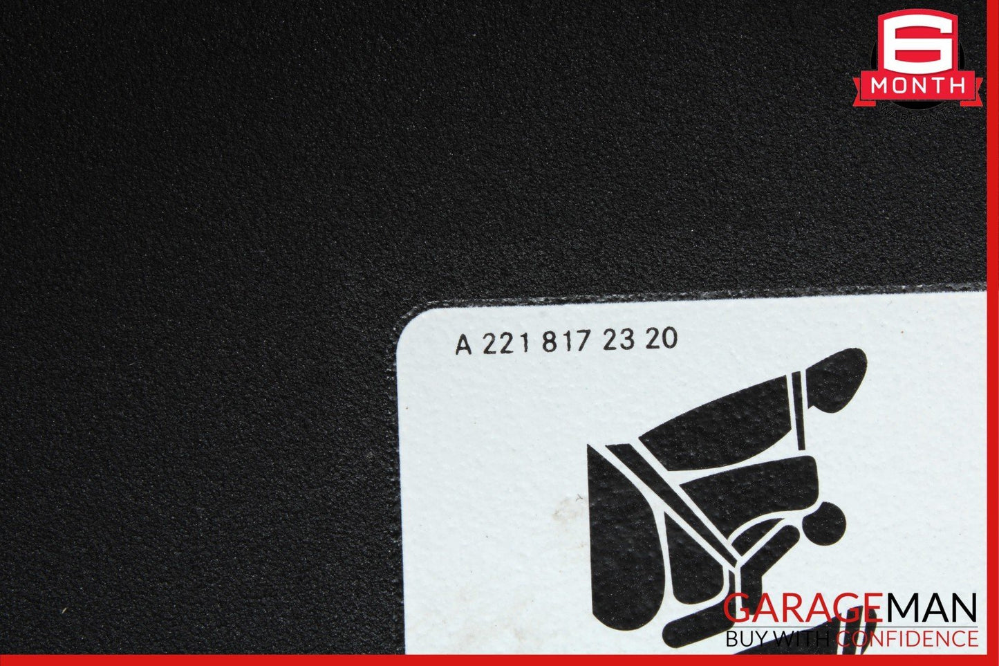 08-14 Mercedes W204 C250 Front Right Side Sun Visor Sunvisor Shade Black OEM