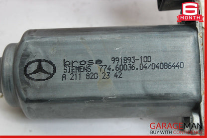 08-14 Mercedes W204 C250 C350 Rear Left Side Door Window Regulator Motor OEM
