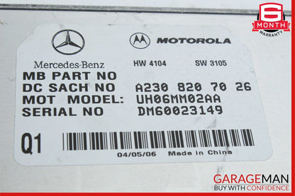 07-09 Mercedes X164 GL450 4MATIC Voice Phone Telephone Communication Module OEM