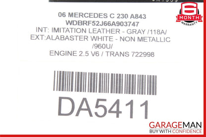 01-07 Mercedes W203 C230 C320 Rear Left Side Door Computer Control Module OEM