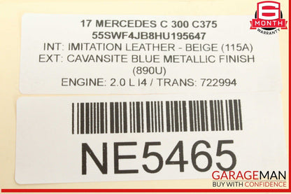 15-20 Mercedes W205 C300 Rear Right or Rear Left Side Upper Control Arm OEM
