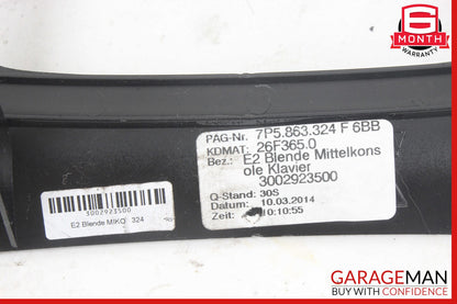 11-18 Porsche Cayenne 958 Center Console Shifter Trim Bezel OEM