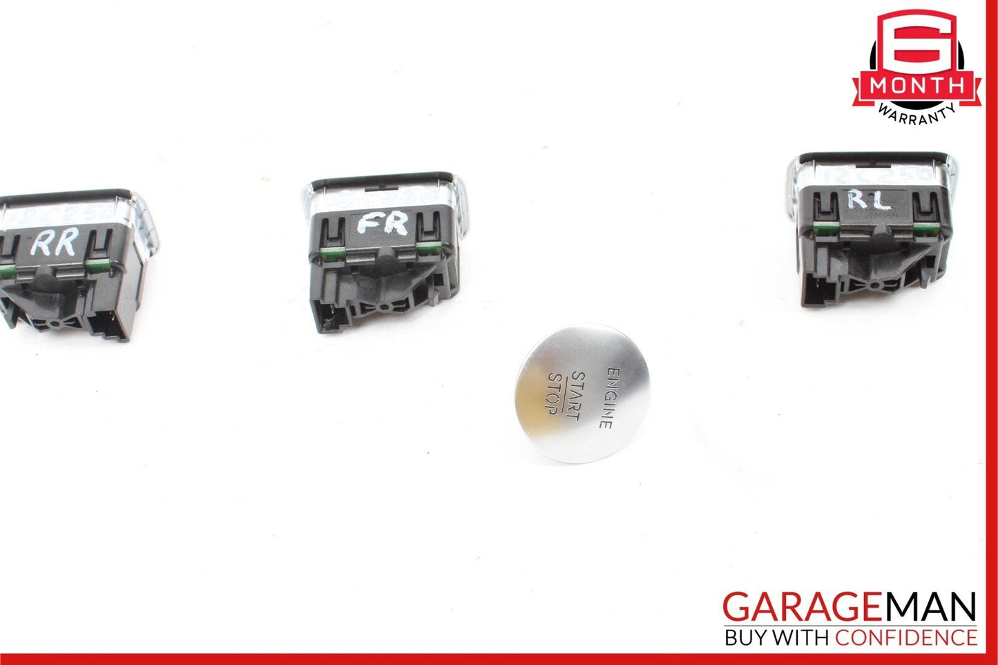 07-13 Mercedes W204 C250 CL550 Push Start Ignition Side Window Switch Button Set