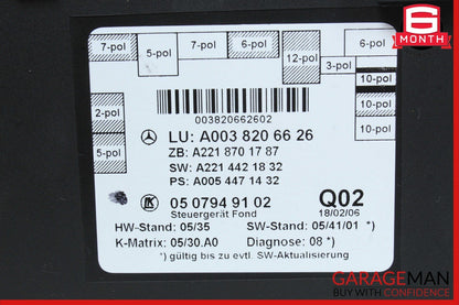 07-09 Mercedes W221 S550 S63 AMG Rear Right Side Door Controller Module OEM
