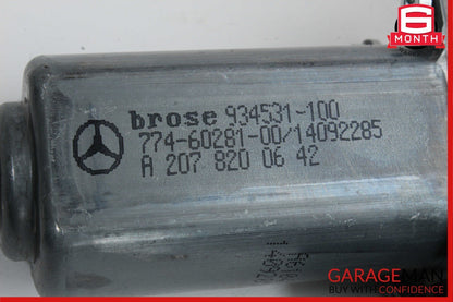 10-20 Mercedes R172 SLK250 Front Right Window Regulator Motor 2078200642 OEM