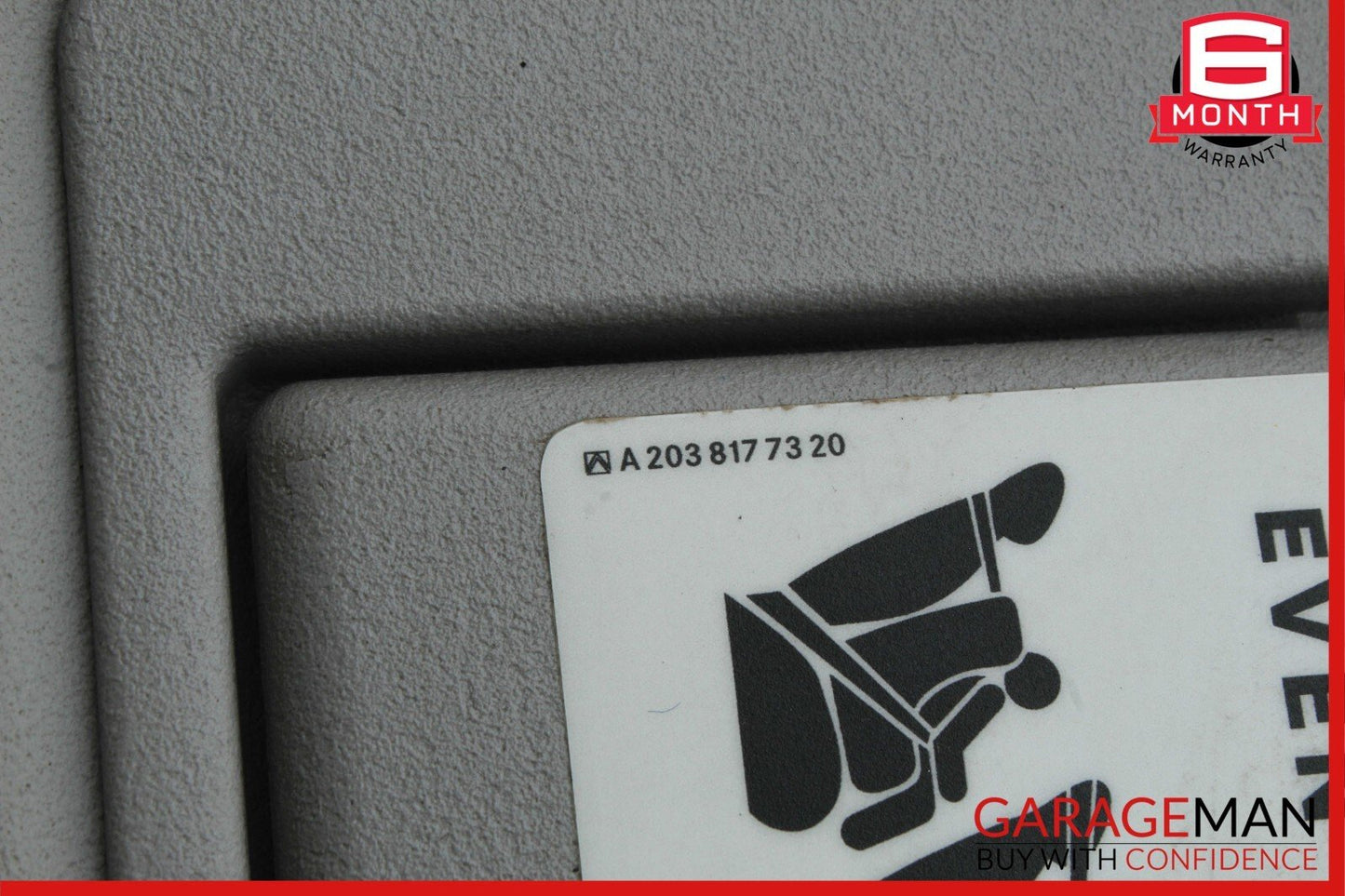 06-12 Mercedes GL450 GL550 ML450 Front Left Sun Visor Sunvisor Shade Grey