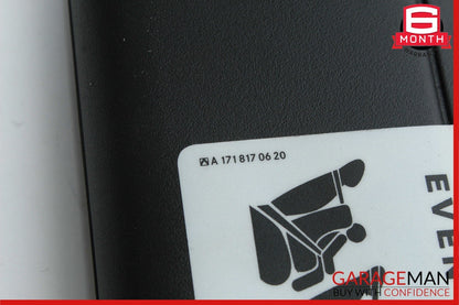 05-11 Mercedes R171 SLK300 Front Right Side Sun Visor Sunvisor Shade Black OEM