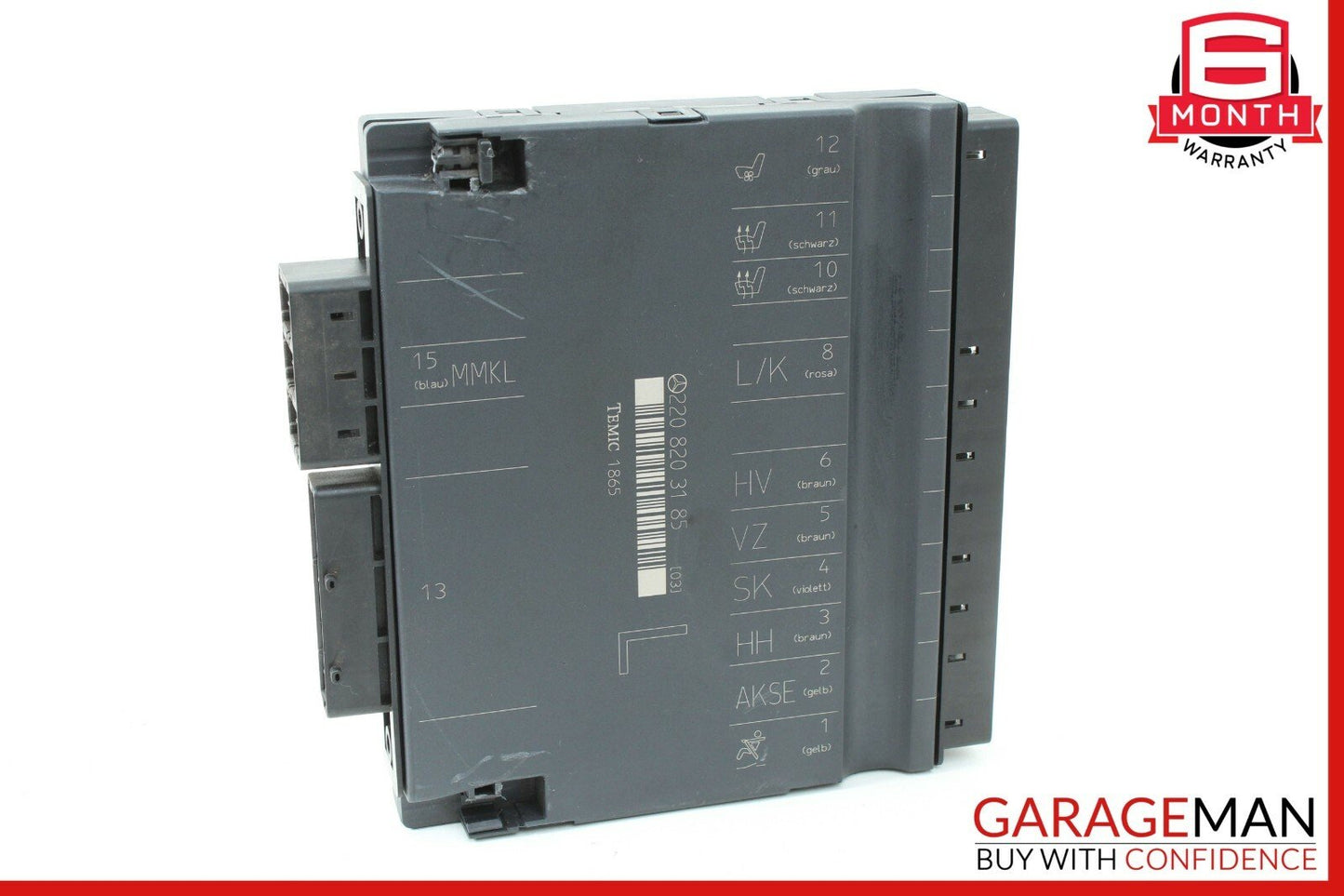 03-06 Mercedes W220 S430 S500 Front Left Driver Side Seat Control Module Unit
