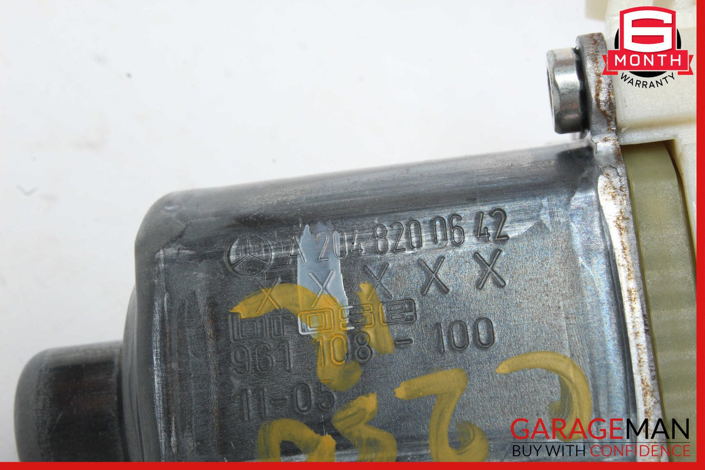 08-16 Mercedes W204 C250 GLK350 Rear Right Door Window Regulator Motor OEM