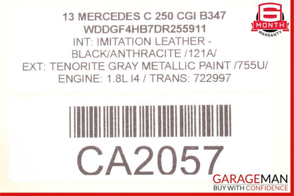12-14 Mercedes W204 C250 C350 C63 AMG Rear SAM Module Relay Fuse Box Assembly