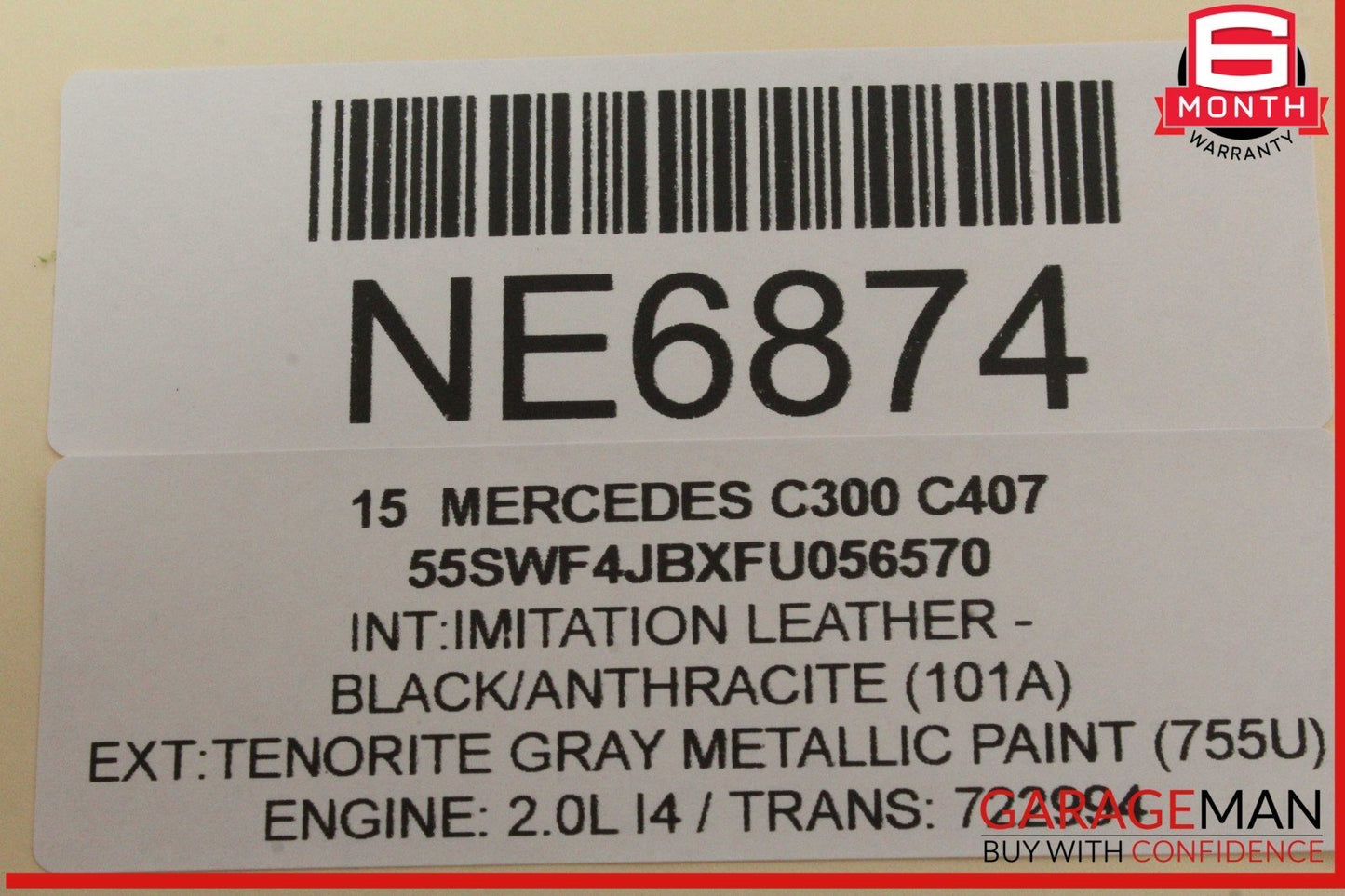 15-18 Mercedes W205 C300 Rear Left Driver Side Door Control Module Unit OEM