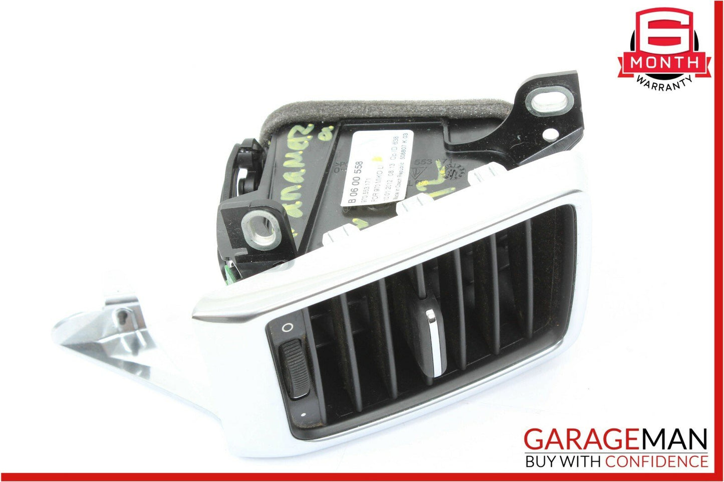 10-15 Porsche Panamera 970 Center Console Rear Left A/C AC Air Vent Trim OEM