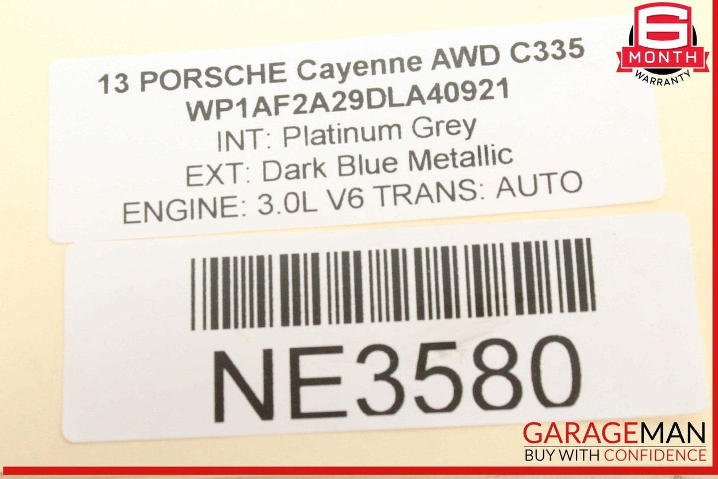 11-18 Porsche Cayenne 958 AWD 3.0L Power Steering Pump w/ Pulley 7P5422154C OEM