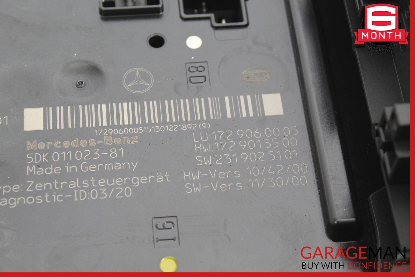 12-16 Mercedes R172 SLK350 SLK250 SLK55 AMG Rear Fuse Relay Box Module Assy