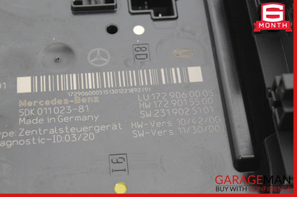 12-16 Mercedes R172 SLK350 SLK250 SLK55 AMG Rear Fuse Relay Box Module Assy