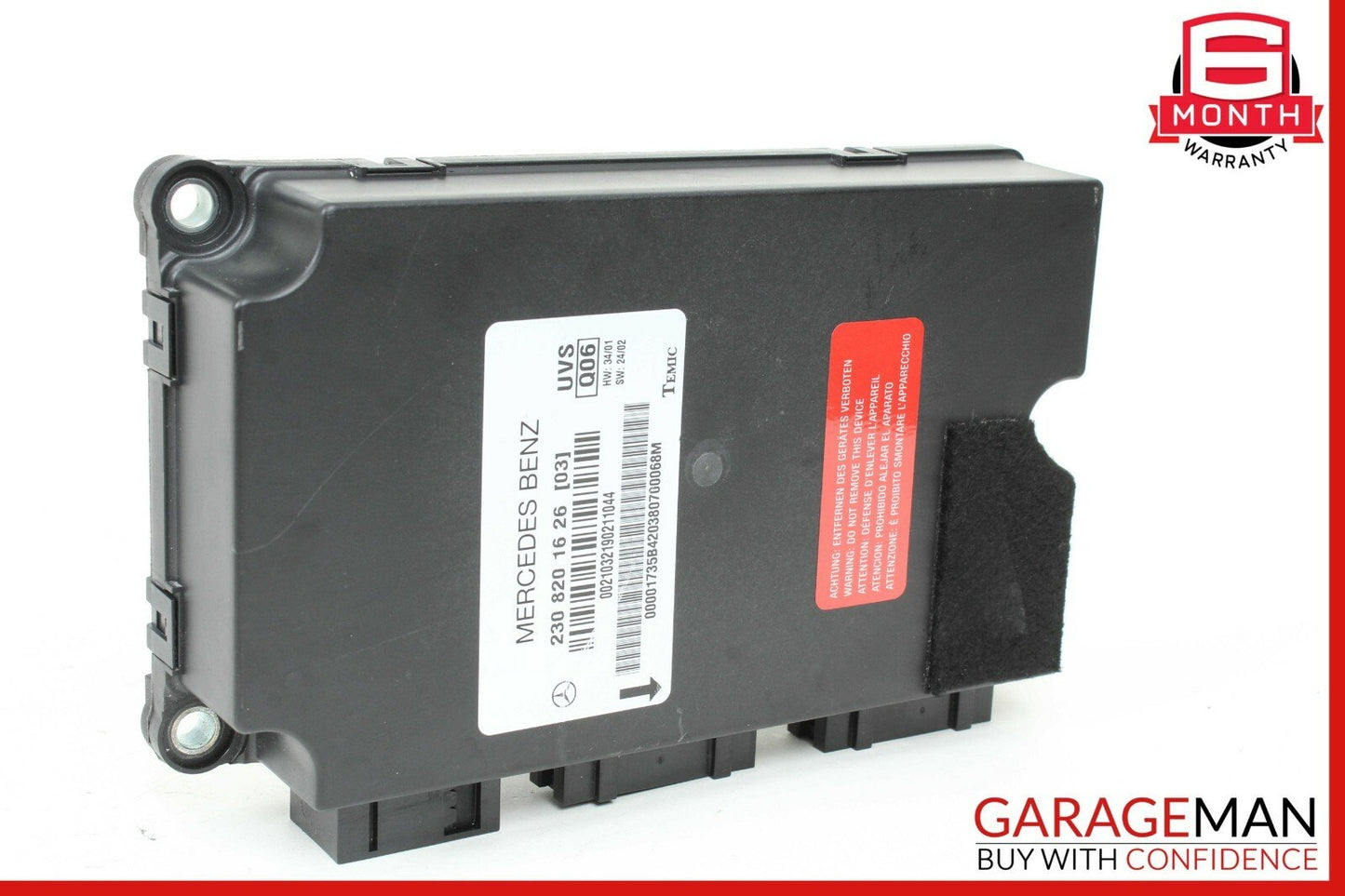 03-08 Mercedes R230 SL500 SL600 Roof Convertible Top Module Control OEM