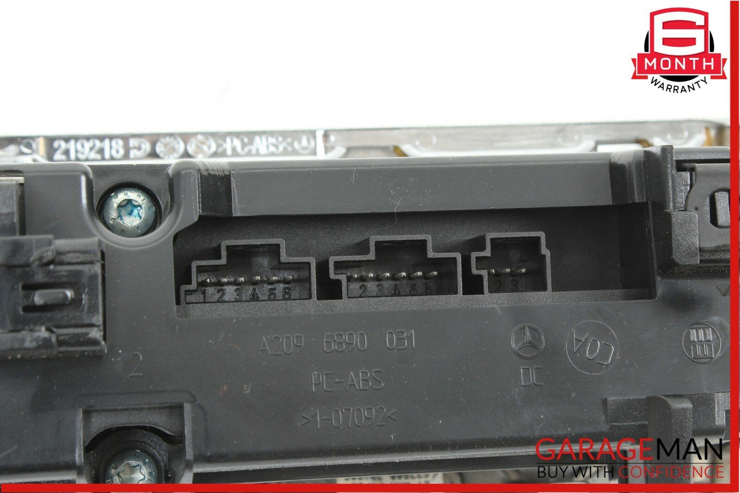 05-09 Mercedes W209 CLK350 Dash Heated Seat ESP Hazard Light Control Switch Wood