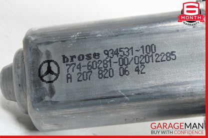 10-16 Mercedes W212 E350 Front Right Side Door Window Regulator Motor Unit OEM