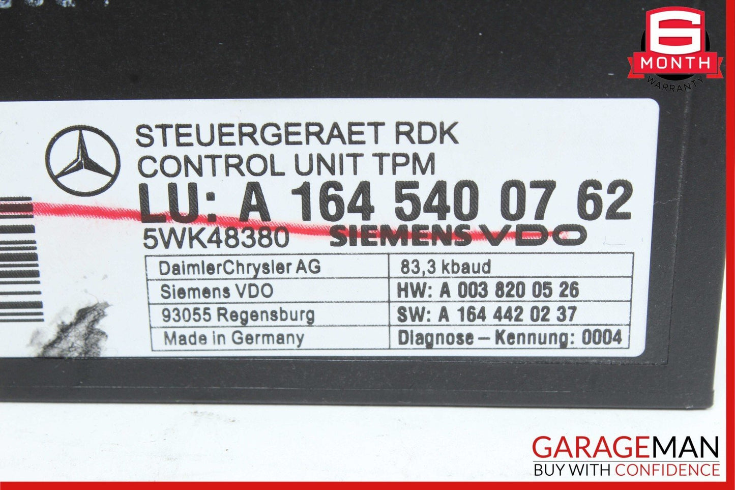 06-13 Mercedes W251 R350 CLS550 E350 TPMS Tire Pressure Control Module Unit OEM