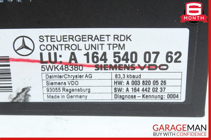 06-13 Mercedes W251 R350 CLS550 E350 TPMS Tire Pressure Control Module Unit OEM