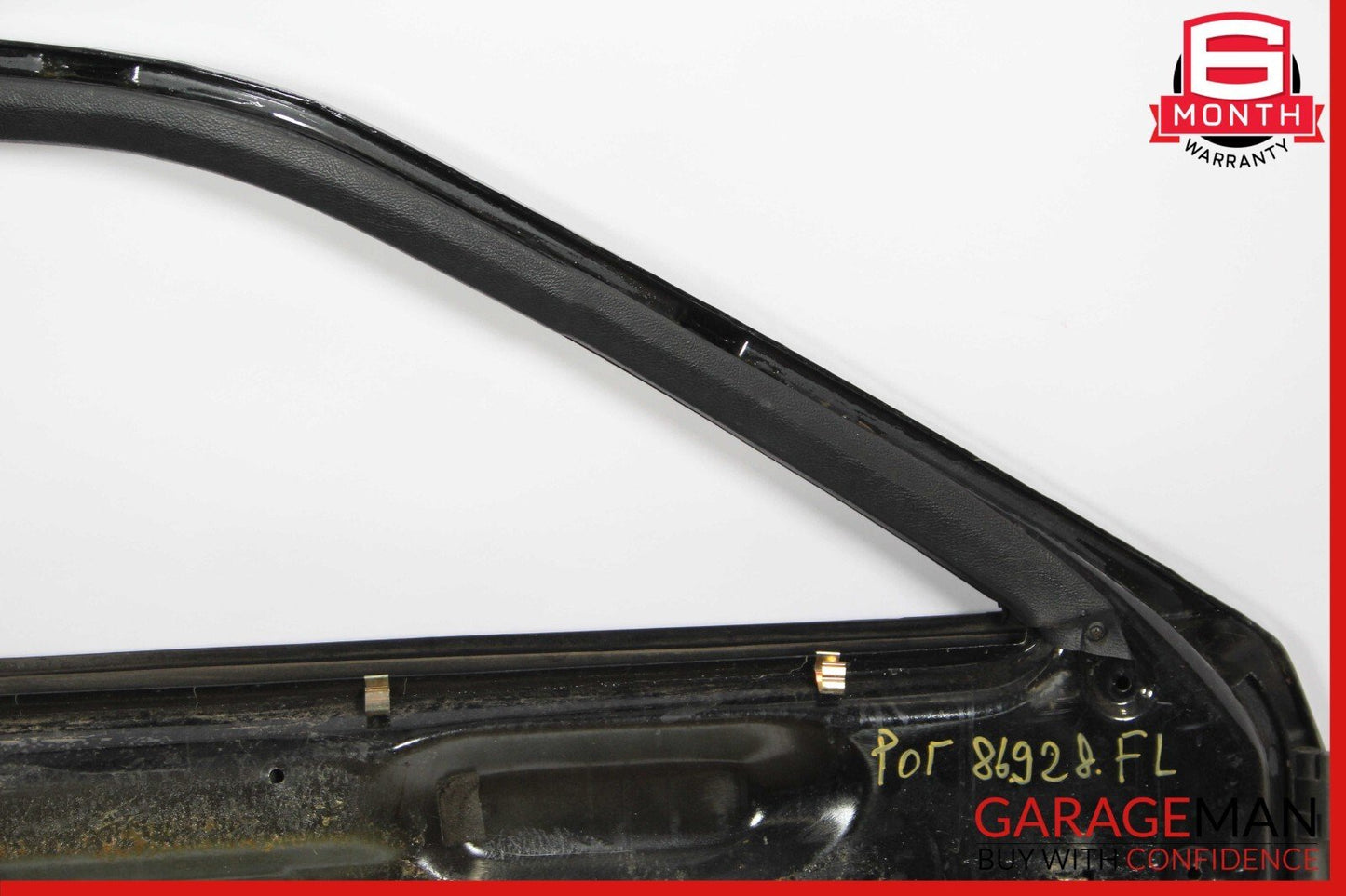 84-91 Porsche 928 Front Left Side Exterior Door Shell Panel Black OEM