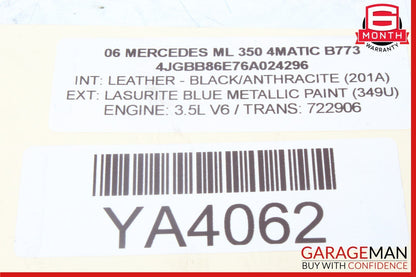 06-12 Mercedes W164 ML350 GL450 Rear Right or Left Side Half Axle Shaft OEM