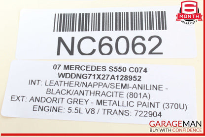 07-14 Mercedes W221 S550 S600 Ride Height ESP Parking Sensor Control Switch OEM