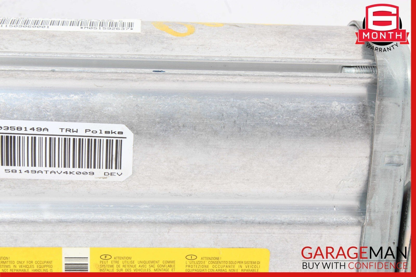 03-08 Maserati Quattroporte M139 Right Side Dashboard Panel Airbag w/ Cover OEM