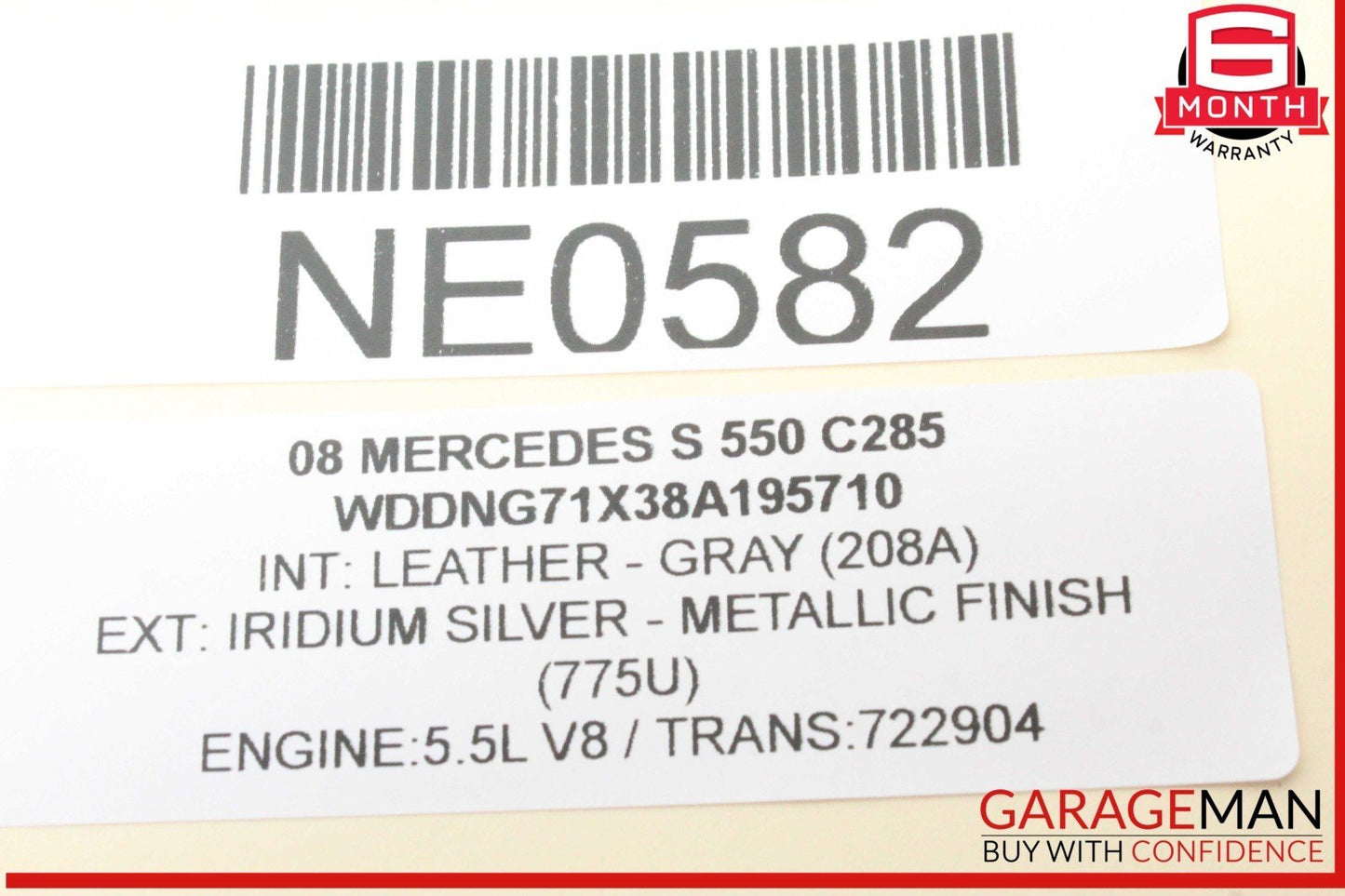 07-14 Mercedes W221 S550 S450 CL550 Trunk Lid Unlock Release Handle OEM