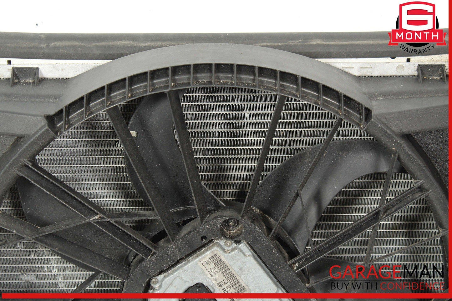 03-06 Mercedes R230 SL500 Engine Motor Cooling Radiator Fan Shroud A/C Condenser