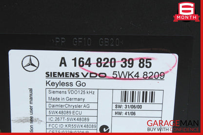 06-12 Mercedes X164 GL550 GL350 ML350 Keyless Go Control Module 1648203985 OEM