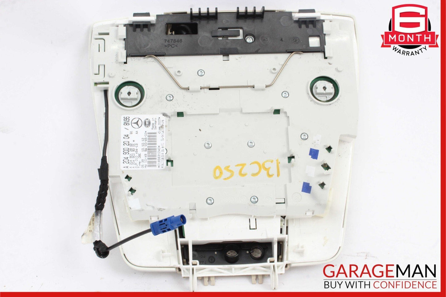 11-14 Mercede W204 C250 C350 Front Overhead Dome Light Lamp Assembly Beige