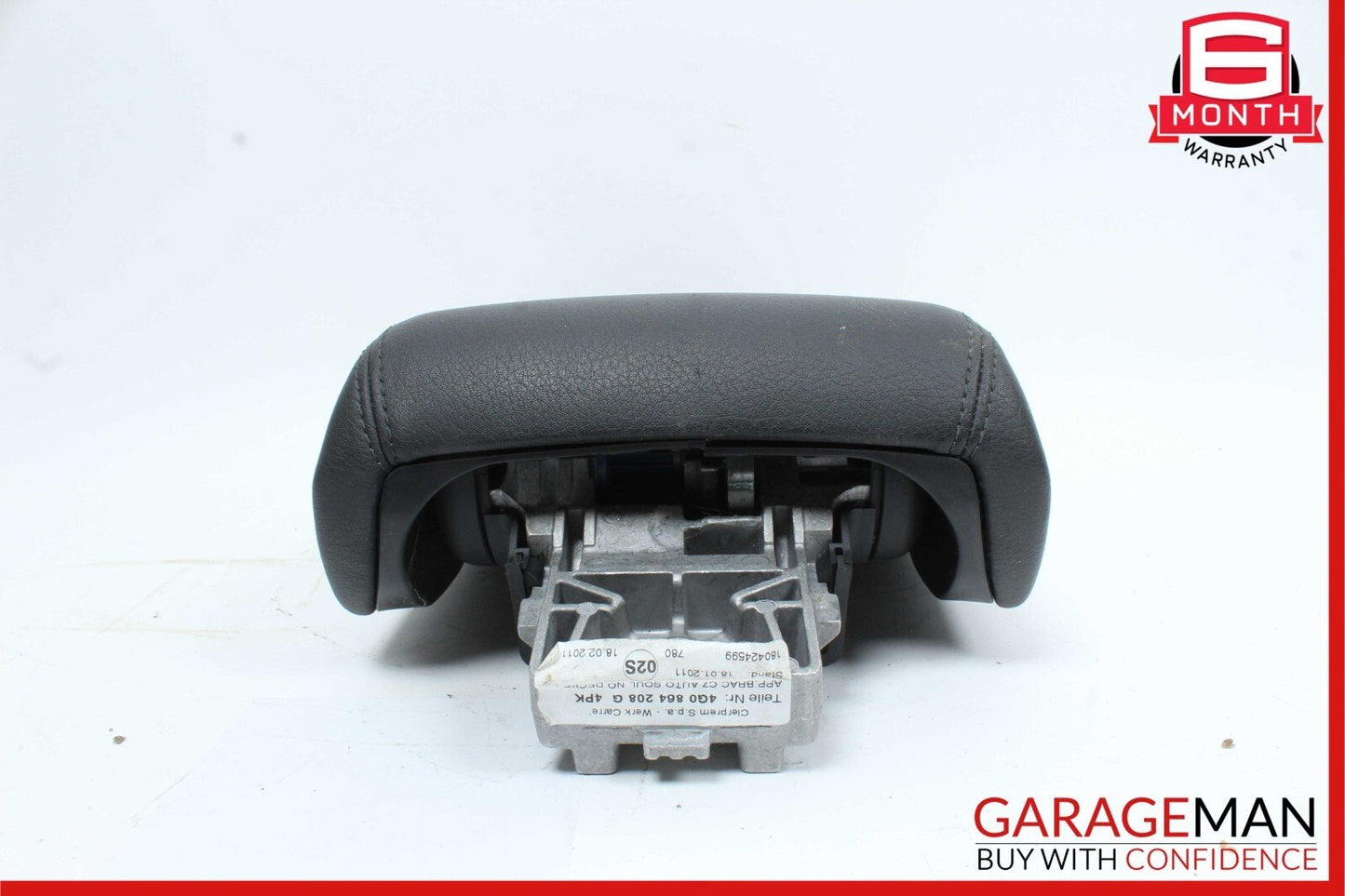 12-18 Audi A7 Center Console Armrest Arm Rest Pad Cover Leather Black OEM