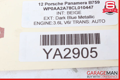 10-16 Porsche Panamera 970 Front Right Passenger Side Marker Light Lamp OEM