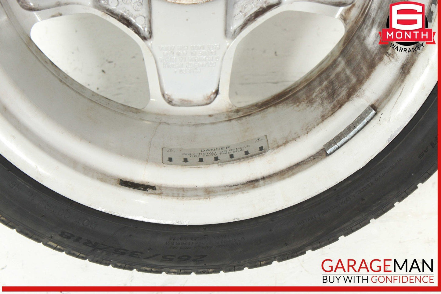 00-06 Mercedes W220 S500 CL500 AMG Monoblock Rear Wheel Tire Rim 9.5Jx18H2 OEM