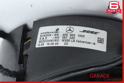00-06 Mercedes W220 S55 AMG Front Door Audio Sound Speaker Set of 2 Pc OEM