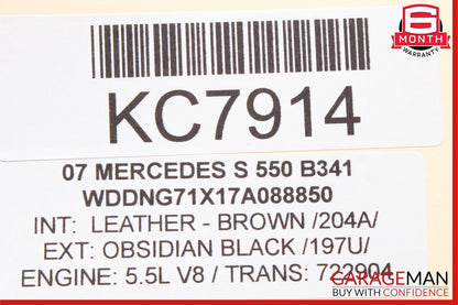 07-14 Mercedes W221 S550 CL550 S400 Air Suspension Supply Valve Block Module