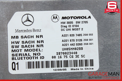 07-13 Mercedes W221 S550 CL550 Bluetooth Communication Controller Module OEM