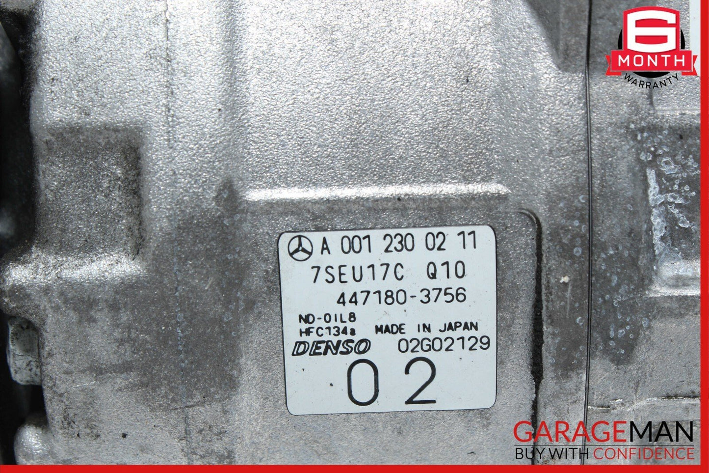 03-06 Mercedes R230 SL500 AC A/C Air Conditioning Compressor 0012300211 OEM