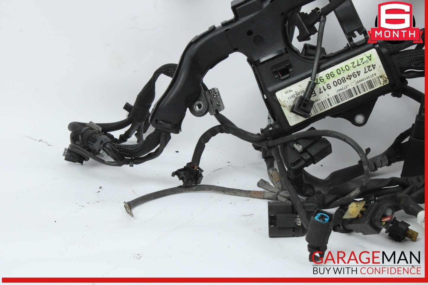 10-11 Mercedes W204 C300 3.0L Main Engine Motor Harness Wire Wiring Assembly OEM