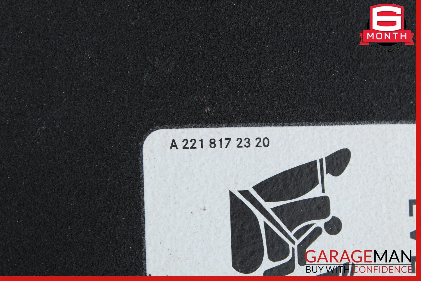 08-14 Mercedes W204 C250 C300 C63 Front Left Sun Visor Sunvisor Shade Black