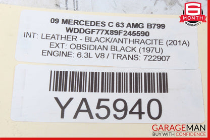 08-14 Mercedes W204 C63 AMG C250 Rear Right Side Door Window Regulator Motor OEM