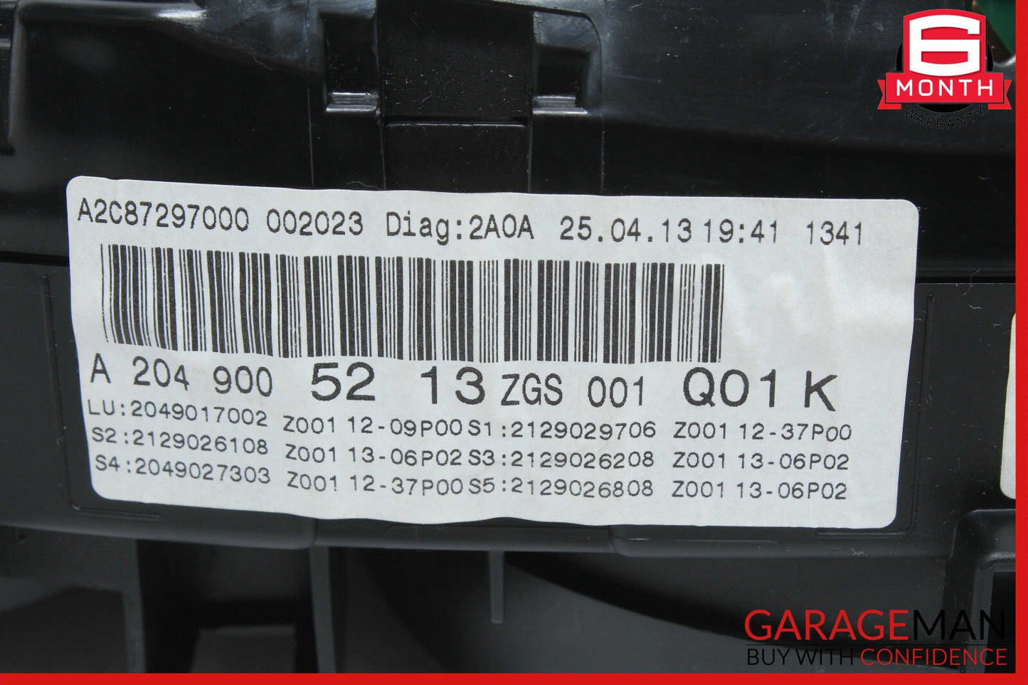12-14 Mercedes W204 C250 C300 Instrument Speedometer Cluster 2049005213 OEM