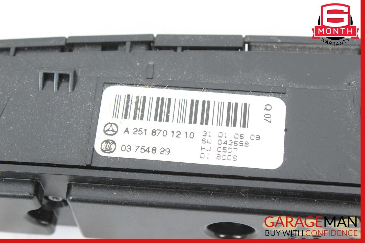 06-10 Mercedes W251 R350 R500 Front Center Dashboard Hazard ESP Control Switch