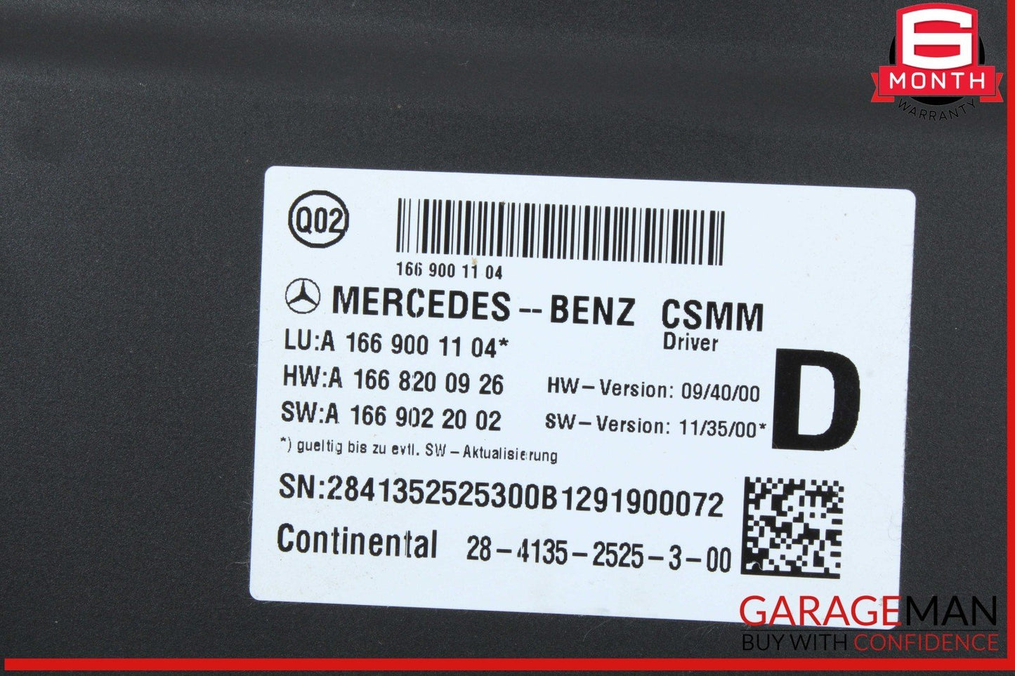 13-19 Mercedes X166 GL450 GL550 Front Left Side Seat Control Module Unit OEM