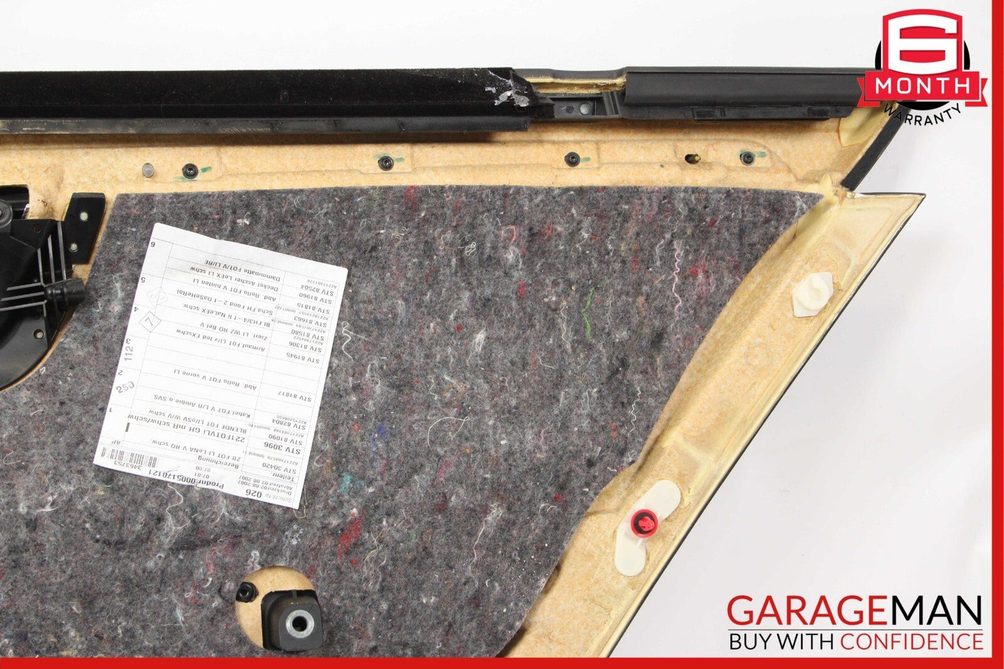07-09 Mercedes W221 S550 S63 AMG Rear Left Side Door Panel Trim Cover Assembly