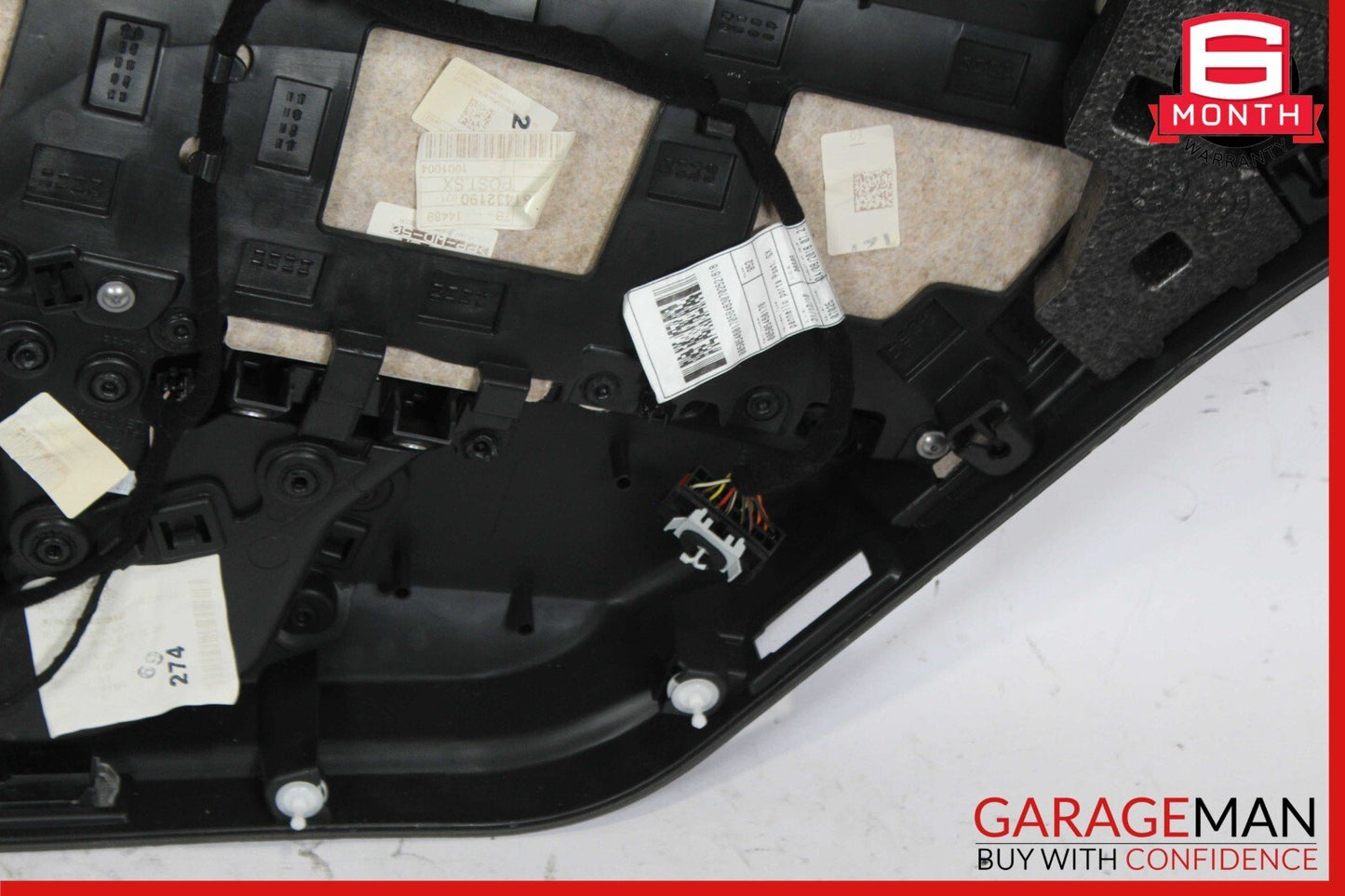 17-19 Alfa Romeo Giulia Rear Left Side Interior Door Panel Cover Trim Assembly