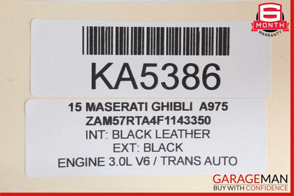 14-17 Maserati Ghibli Front Left Seat Adjustment Control Switch Module Unit