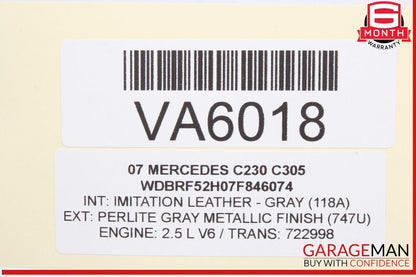01-07 Mercedes W203 C230 C350 Rear Left Side Door Control Module 2038202185 OEM